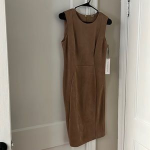Brand new camel brown Calvin Klein dress